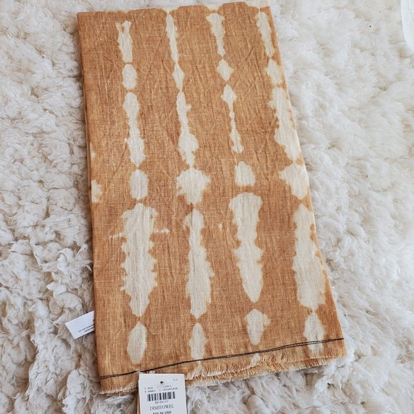 Anthropologie Marigold Linen Dish Towel - Sunrise - Picture 5 of 9